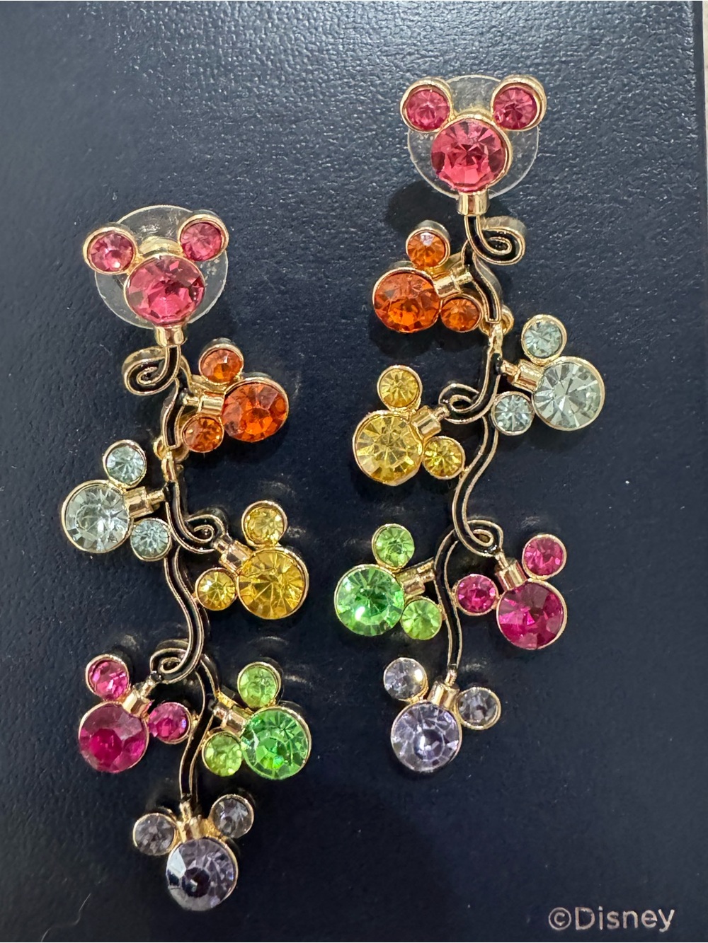 BaubleBar x Disney Mickey Mouse Christmas Light Earrings - Gold Tone
